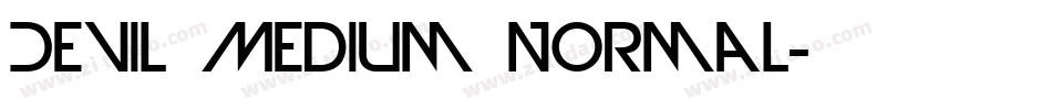 Devil Medium Normal字体转换